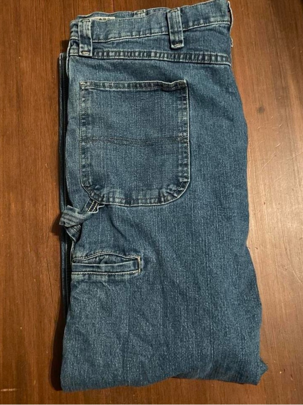 Wrangler Relaxed Fit Dark Blue Carpenter Jeans